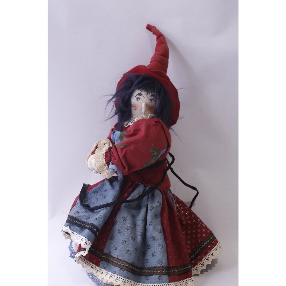 Witch Art Doll, 20 inches, Halloween, Interior Figure